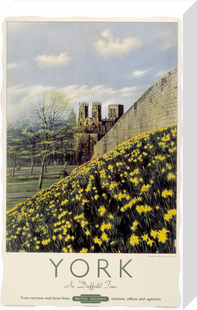 'York in Daffodil Time', BR poster, 1950. - Image 32