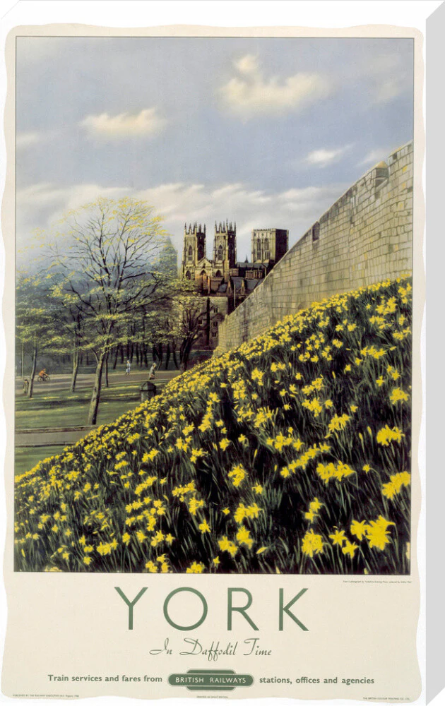 'York in Daffodil Time', BR poster, 1950. - Image 34