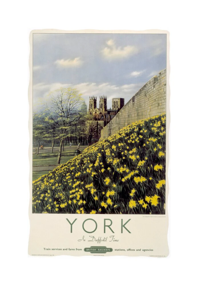 'York in Daffodil Time', BR poster, 1950. - Image 61