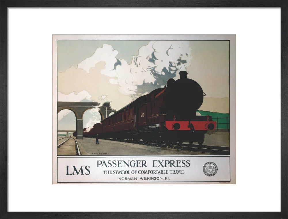 'Passenger Express', LMS poster, 1930s. - Image 13