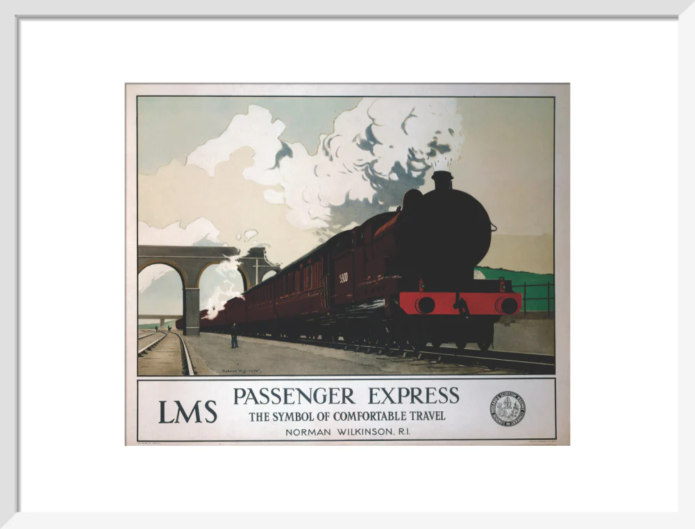 'Passenger Express', LMS poster, 1930s. - Image 14