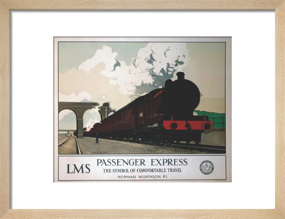 'Passenger Express', LMS poster, 1930s. - Image 44
