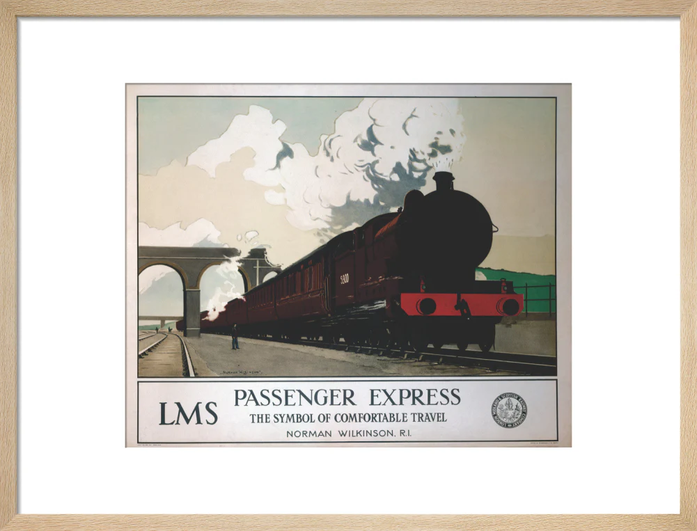 'Passenger Express', LMS poster, 1930s. - Image 49