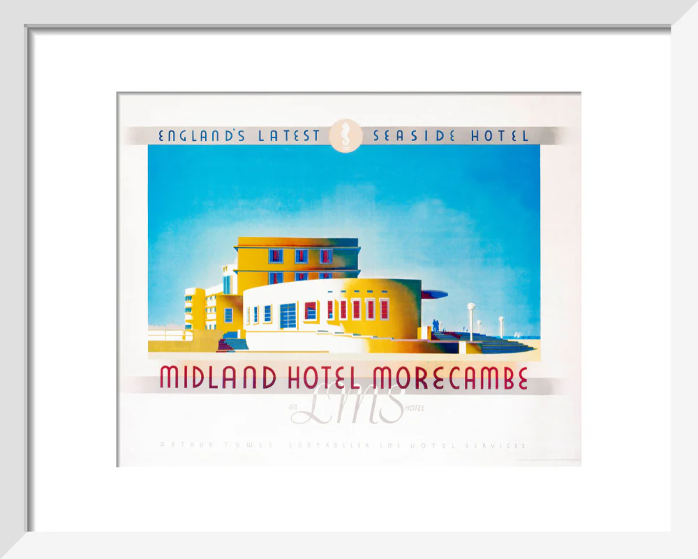 'Midland Hotel, Morecambe', LMS poster, 1933. - Image 4
