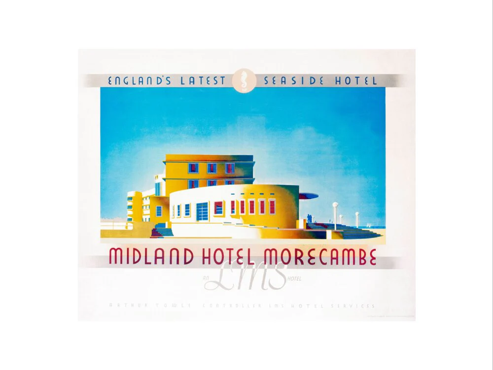 'Midland Hotel, Morecambe', LMS poster, 1933. - Image 45