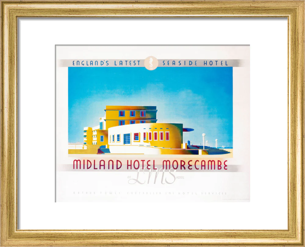 'Midland Hotel, Morecambe', LMS poster, 1933. - Image 5