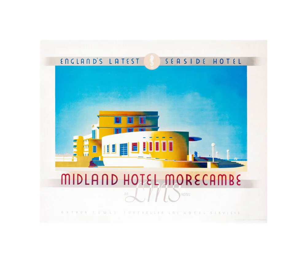 'Midland Hotel, Morecambe', LMS poster, 1933. - Image 60