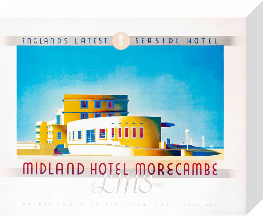 'Midland Hotel, Morecambe', LMS poster, 1933. - Image 64