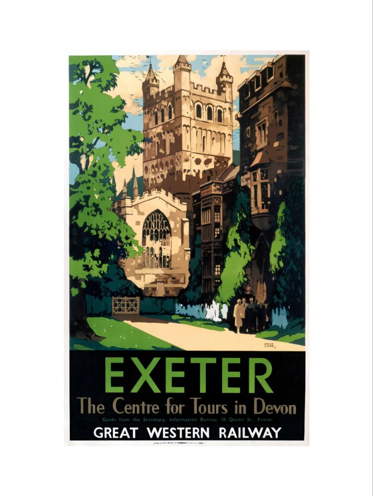 'Exeter', GWR poster, 1923-1947. - Image 45