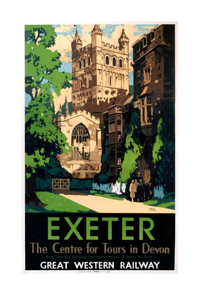 'Exeter', GWR poster, 1923-1947. - Image 62