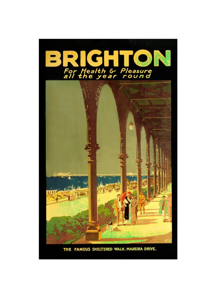 'Brighton for Health & Pleasure all the Year Round', poster, 1920s. - Image 60