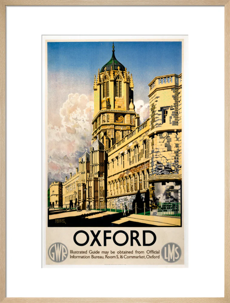 'Oxford', GWR/LMS poster, 1938. - Image 21