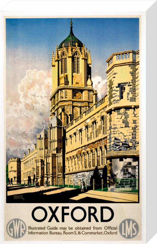 'Oxford', GWR/LMS poster, 1938. - Image 32