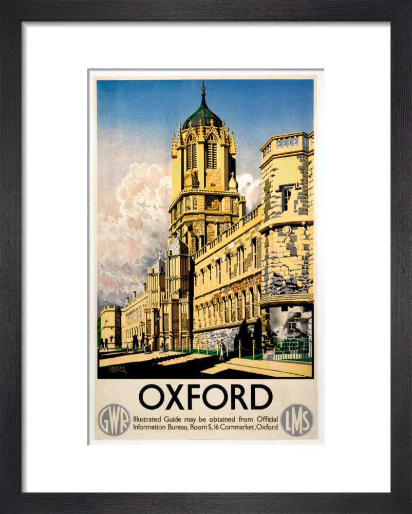 'Oxford', GWR/LMS poster, 1938. - Image 36