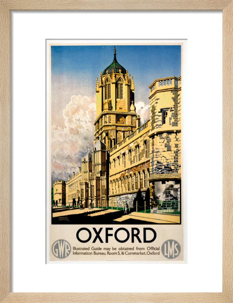 'Oxford', GWR/LMS poster, 1938. - Image 44