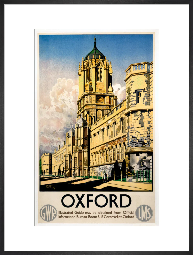 'Oxford', GWR/LMS poster, 1938. - Image 56