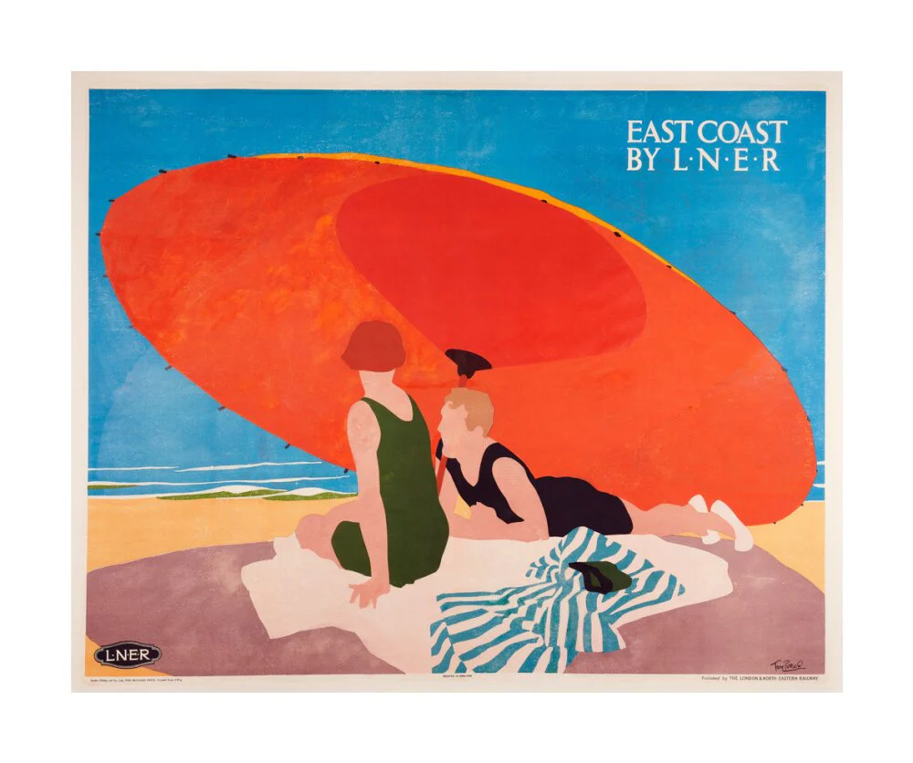 'East Coast by LNER', LNER poster, 1930s. - Image 29