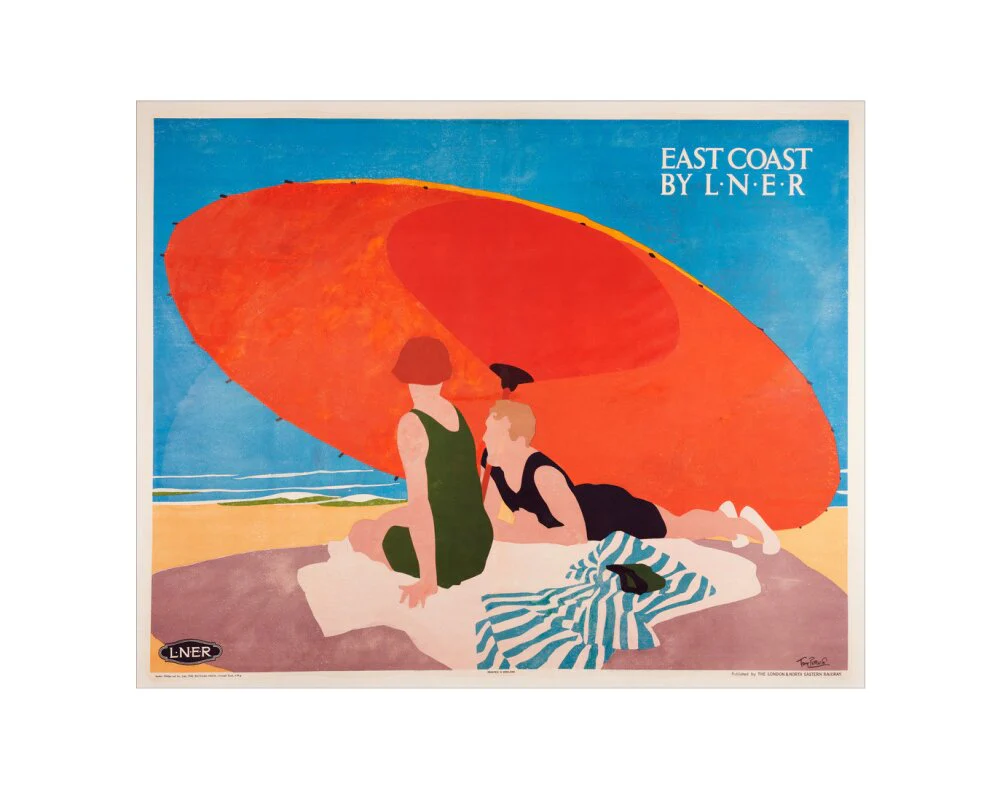 'East Coast by LNER', LNER poster, 1930s. - Image 35
