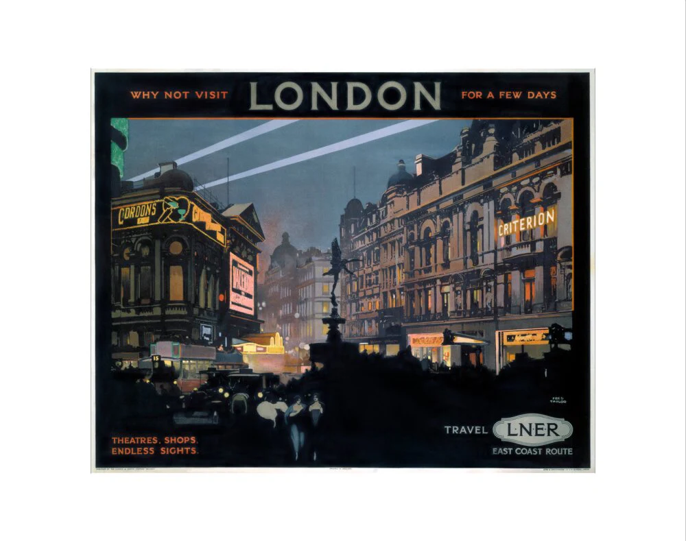 'Piccadilly Circus', LNER poster, 1923-1947. - Image 2
