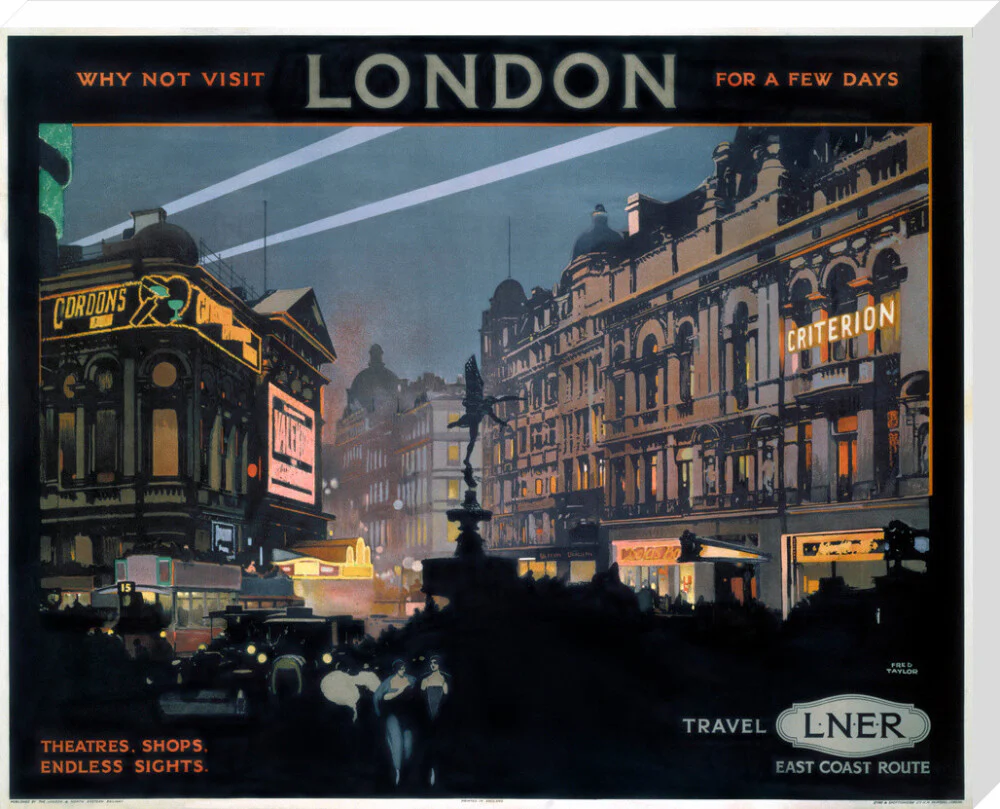 'Piccadilly Circus', LNER poster, 1923-1947. - Image 34
