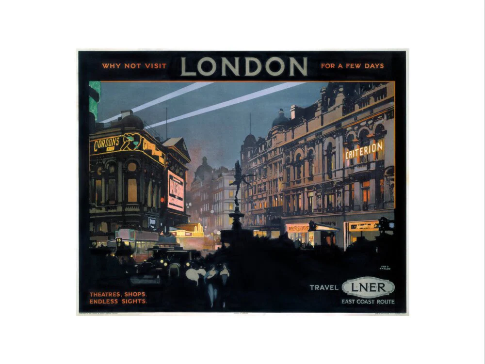 'Piccadilly Circus', LNER poster, 1923-1947. - Image 7