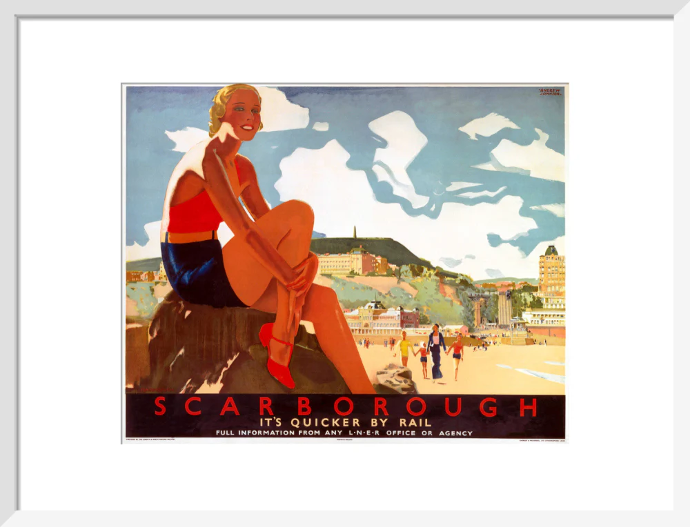 'Scarborough: It's Quicker by Rail', LNER poster, 1933. - Image 14
