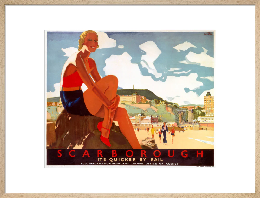 'Scarborough: It's Quicker by Rail', LNER poster, 1933. - Image 21