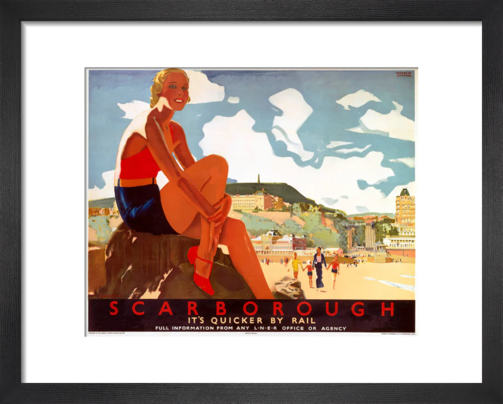 'Scarborough: It's Quicker by Rail', LNER poster, 1933. - Image 36