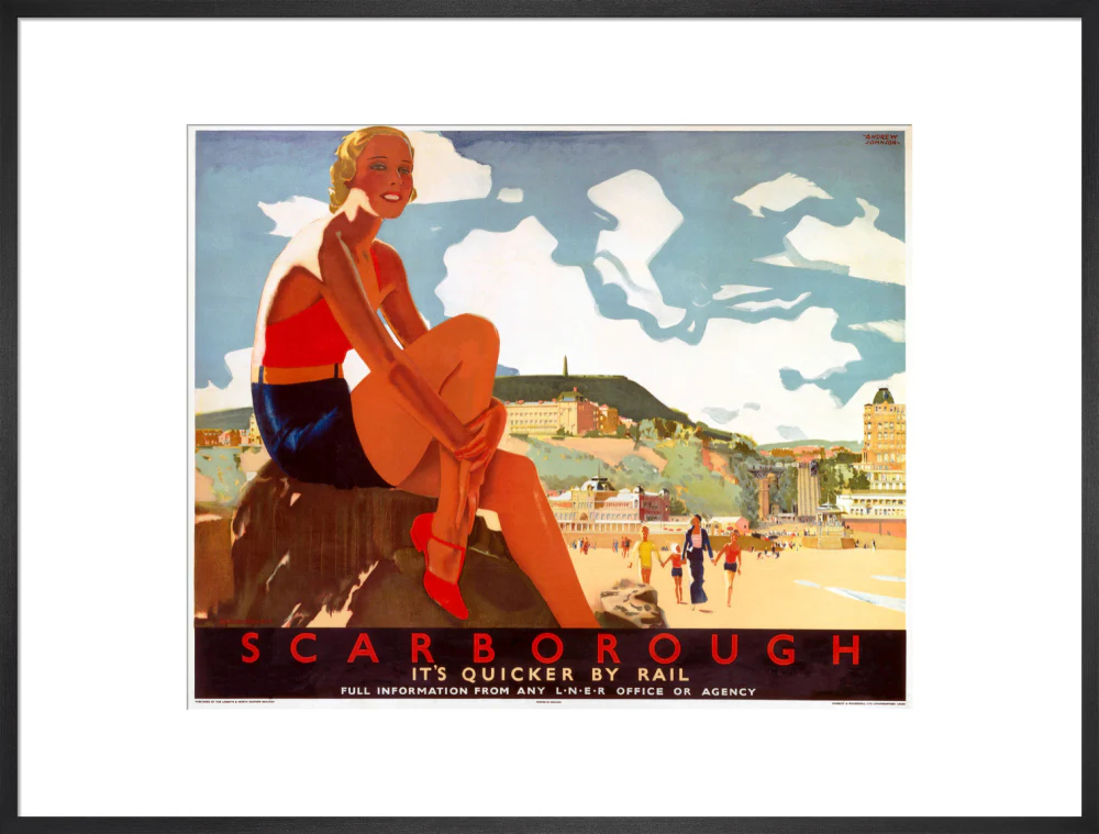 'Scarborough: It's Quicker by Rail', LNER poster, 1933. - Image 56