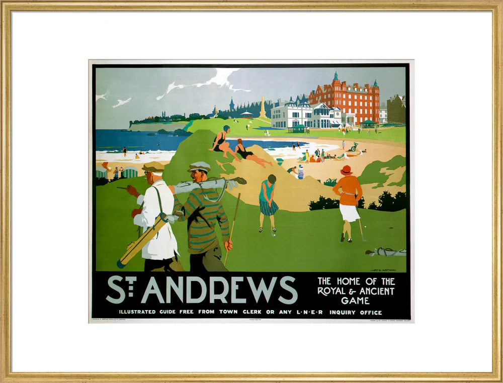 'St Andrews', LNER poster, 1920s. - Image 58