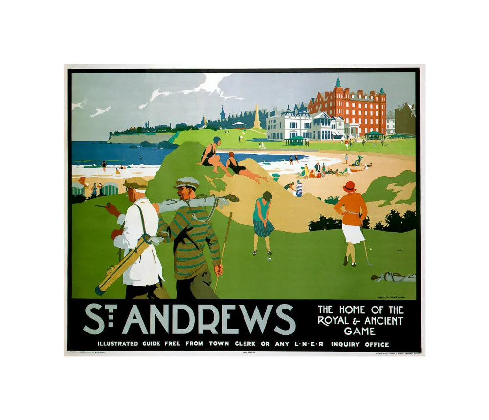 'St Andrews', LNER poster, 1920s. - Image 60