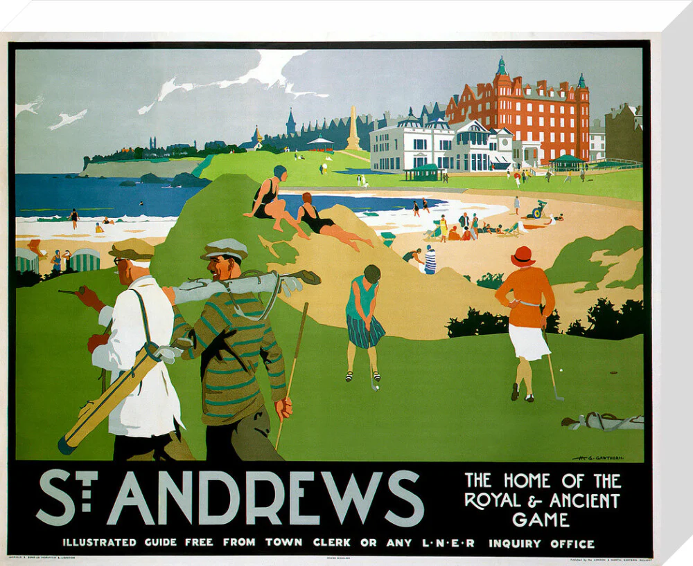'St Andrews', LNER poster, 1920s. - Image 65