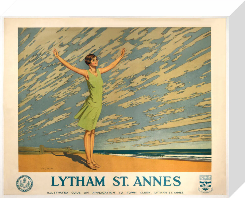 'Lytham St Annes', LMS poster, 1923-1930. - Image 64