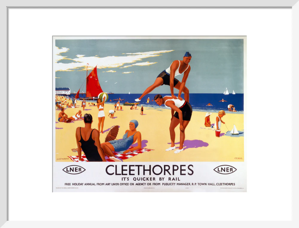 'Cleethorpes: It's Quicker by Rail', LNER poster, 1941. - Image 14