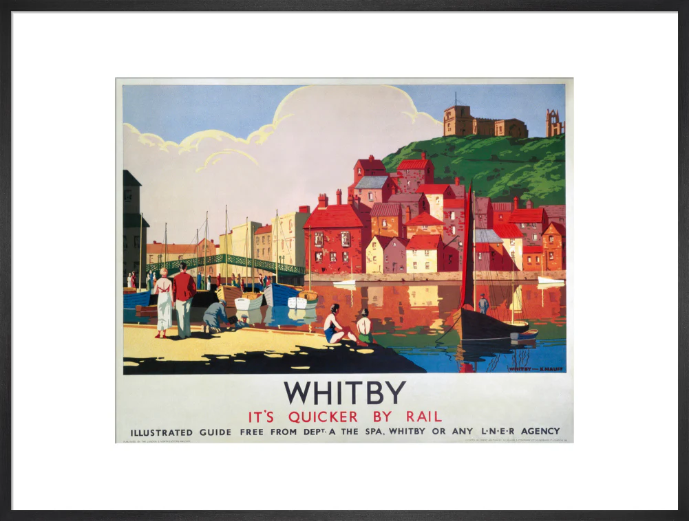 'Whitby: It's Quicker By Rail', LNER poster, 1930s. - Image 23