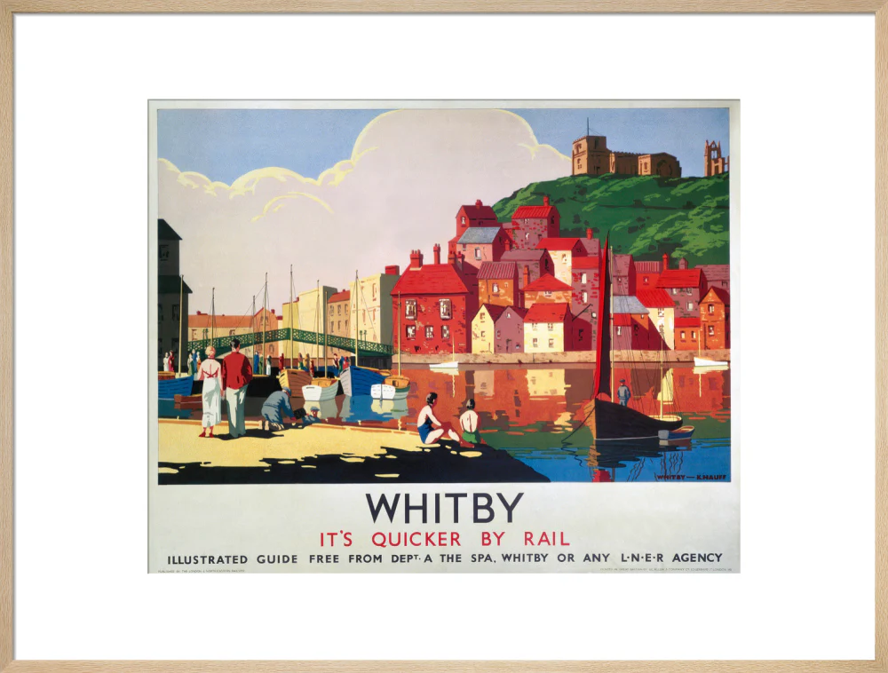 'Whitby: It's Quicker By Rail', LNER poster, 1930s. - Image 26