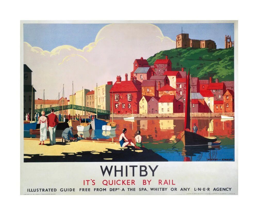 'Whitby: It's Quicker By Rail', LNER poster, 1930s. - Image 29