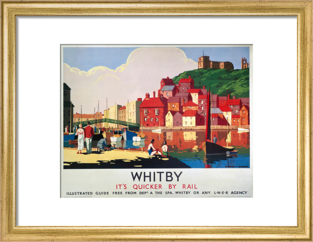 'Whitby: It's Quicker By Rail', LNER poster, 1930s. - Image 43