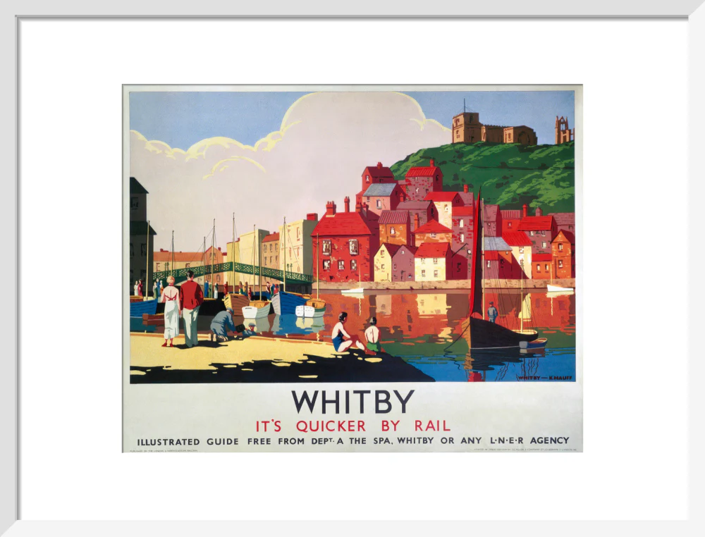 'Whitby: It's Quicker By Rail', LNER poster, 1930s. - Image 47