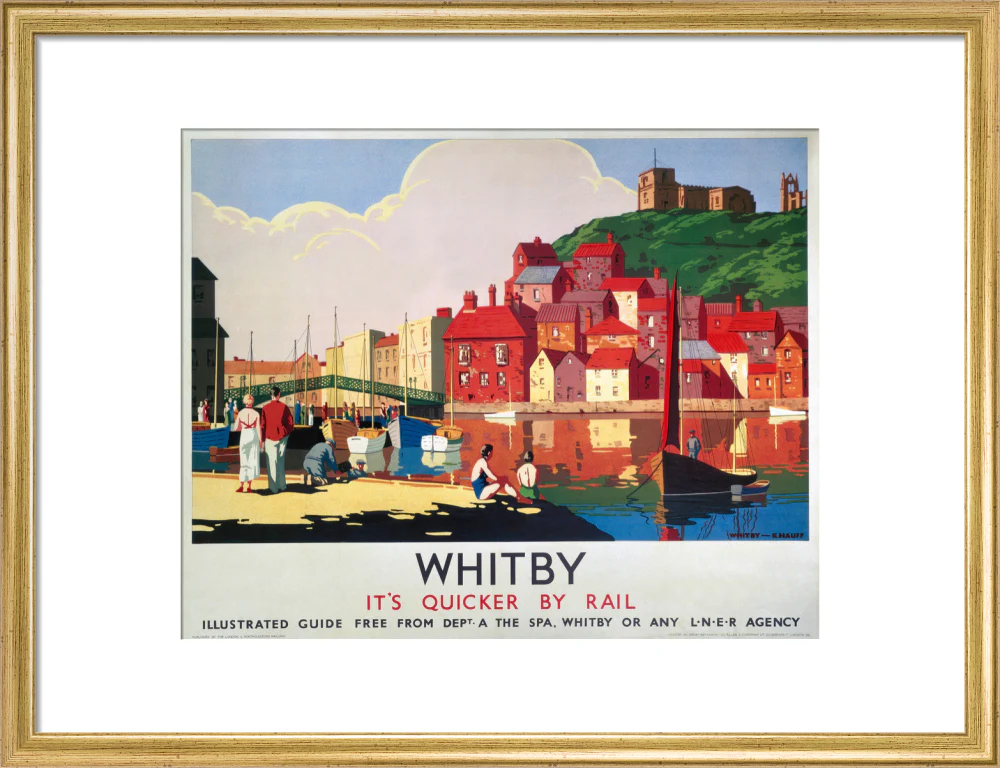 'Whitby: It's Quicker By Rail', LNER poster, 1930s. - Image 48