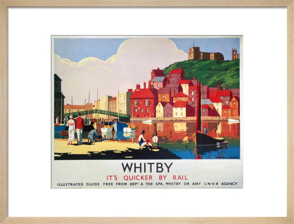 'Whitby: It's Quicker By Rail', LNER poster, 1930s. - Image 49