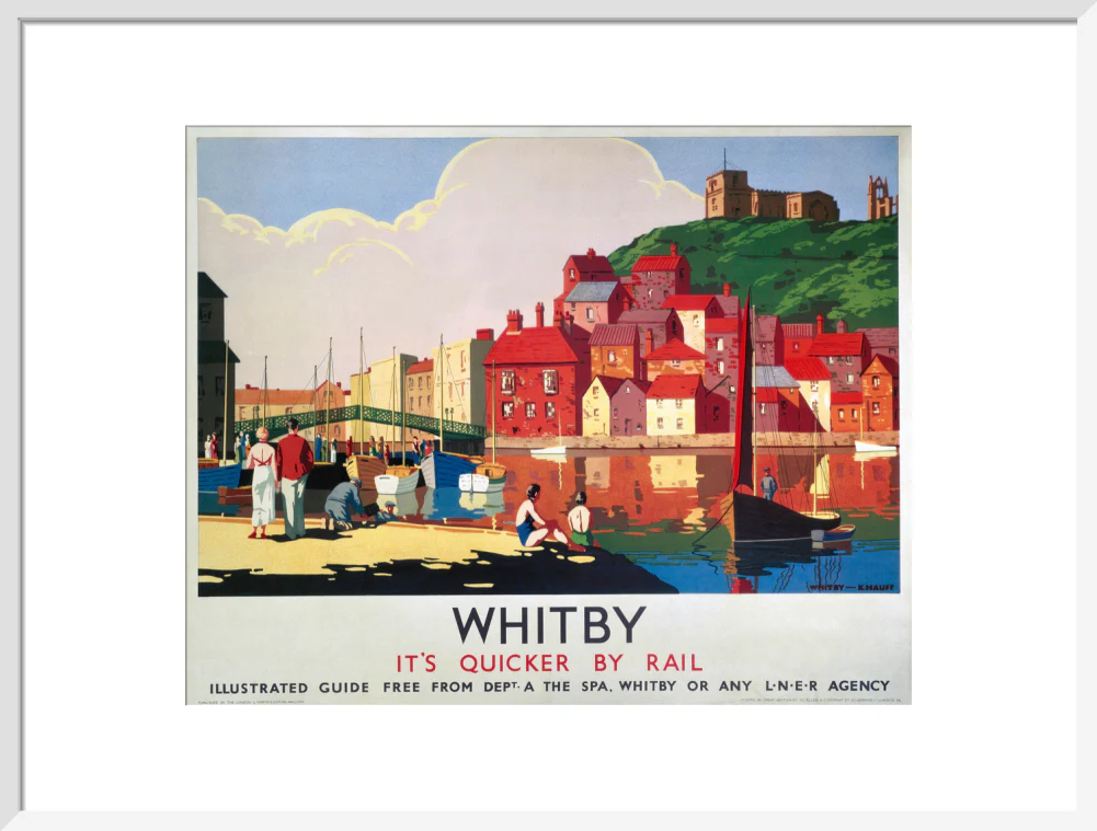 'Whitby: It's Quicker By Rail', LNER poster, 1930s. - Image 52