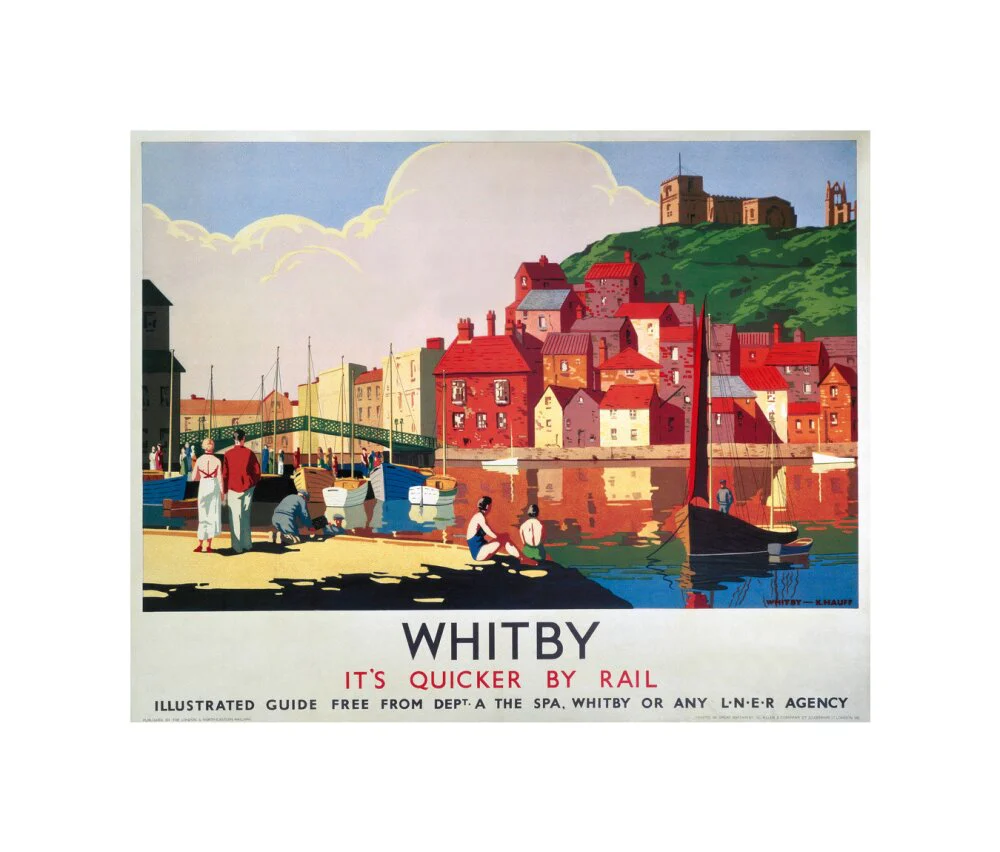 'Whitby: It's Quicker By Rail', LNER poster, 1930s. - Image 60