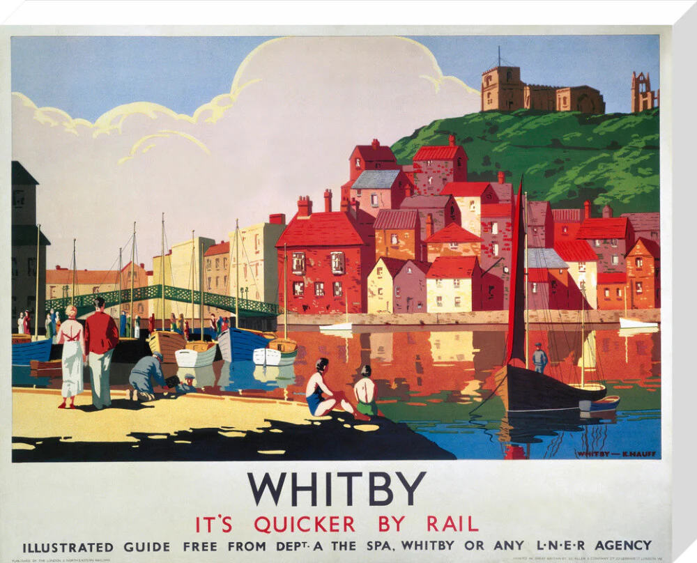 'Whitby: It's Quicker By Rail', LNER poster, 1930s. - Image 66