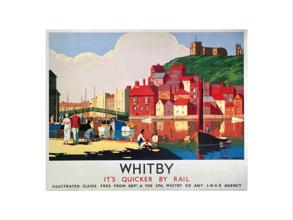 'Whitby: It's Quicker By Rail', LNER poster, 1930s. - Image 7