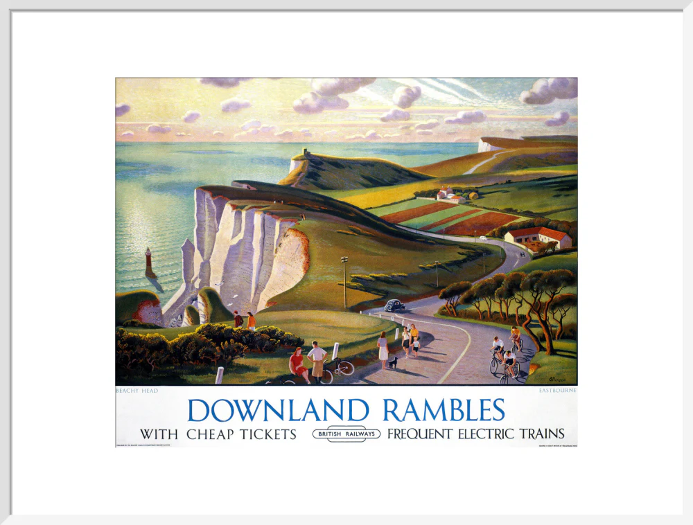 'Downland Rambles', BR poster, 1950s. - Image 24
