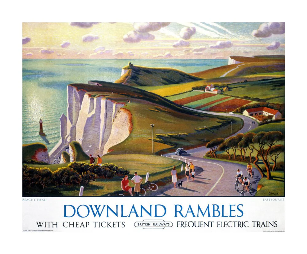 'Downland Rambles', BR poster, 1950s. - Image 29