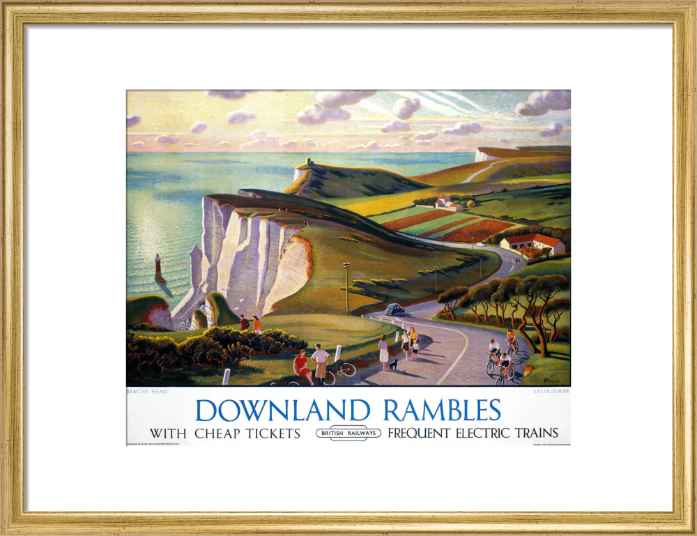 'Downland Rambles', BR poster, 1950s. - Image 48