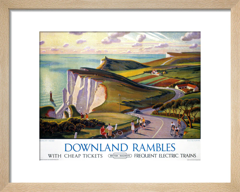'Downland Rambles', BR poster, 1950s. - Image 6