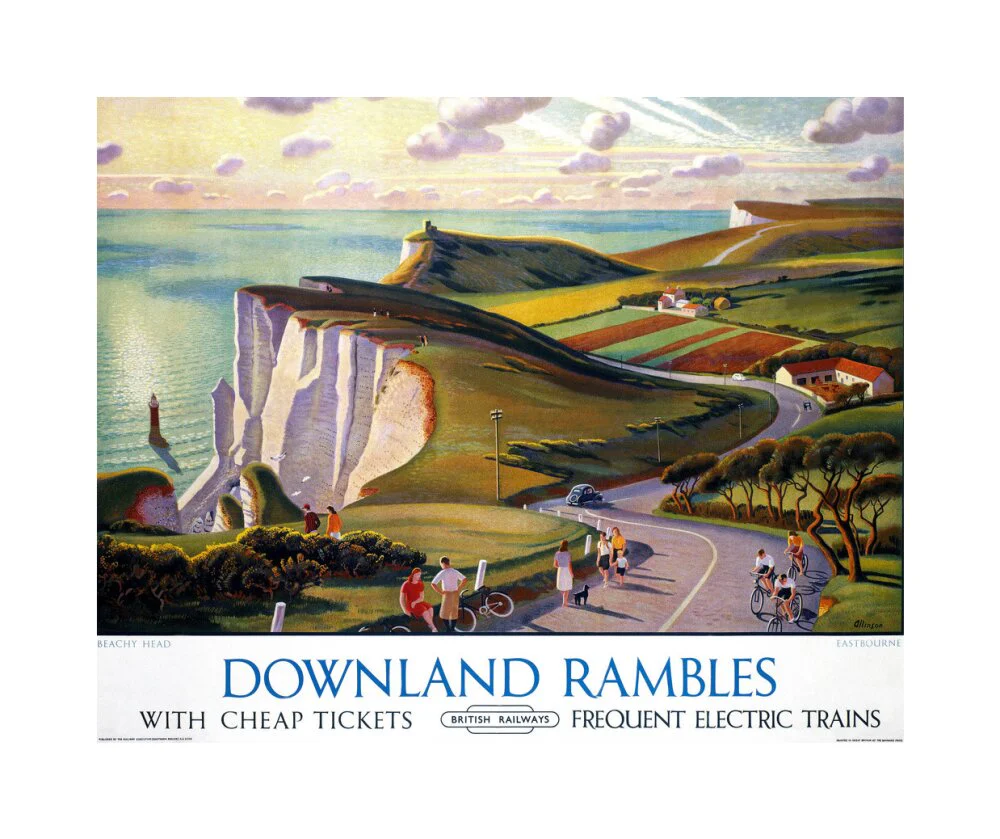 'Downland Rambles', BR poster, 1950s. - Image 61